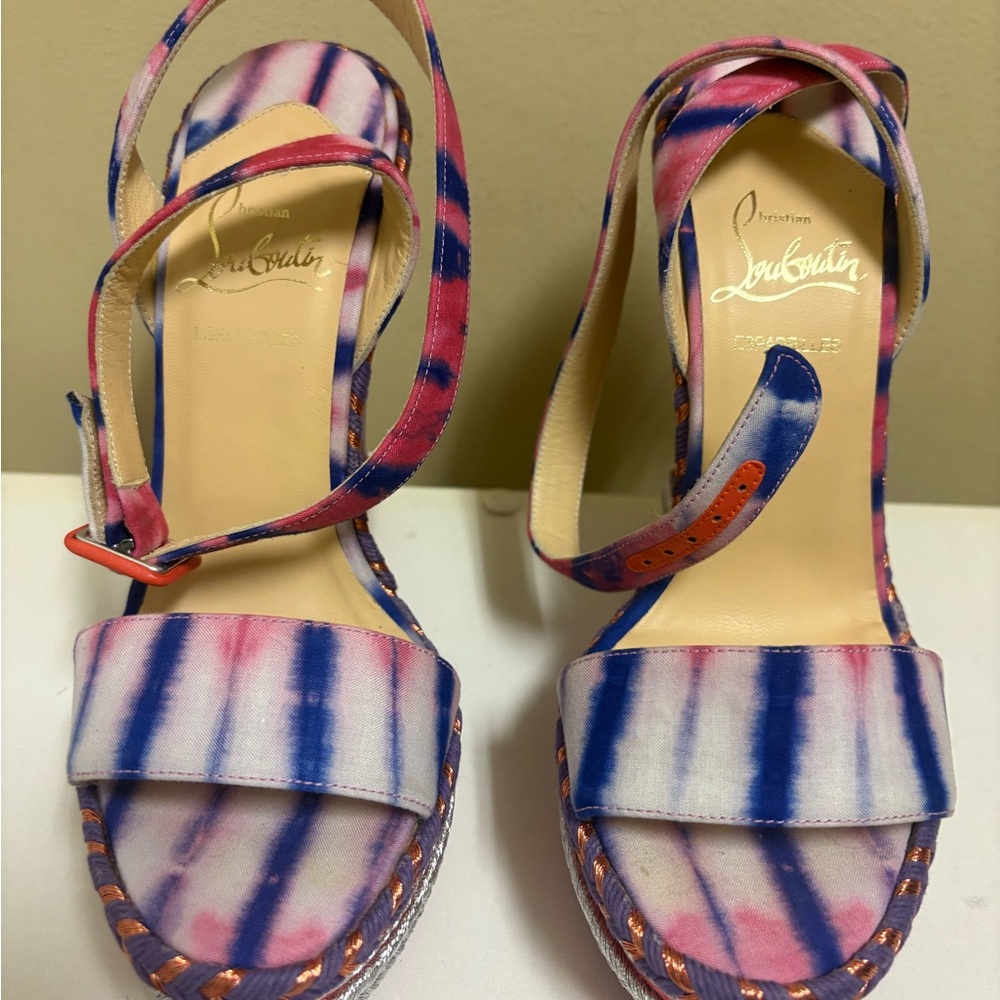 Christian Louboutin Multicolor Wedge Sandals